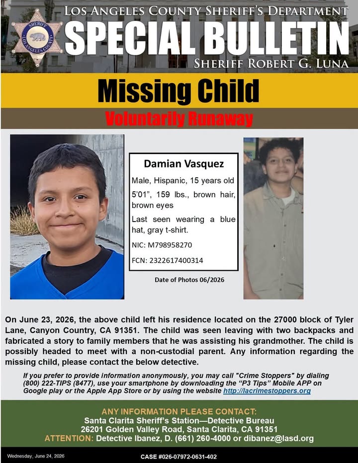 SCV Sheriff's asks for the public's help locating missing child